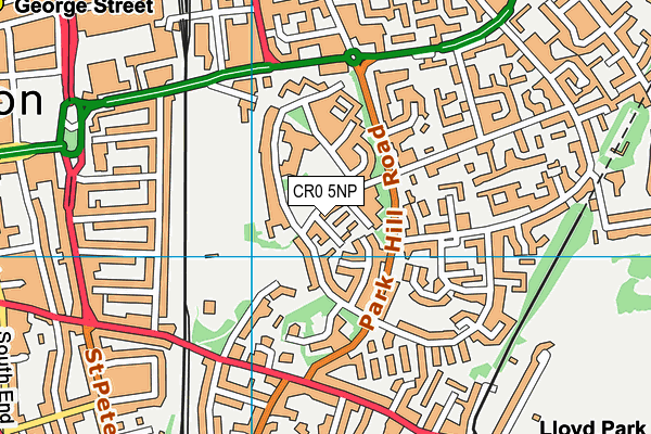CR0 5NP map - OS VectorMap District (Ordnance Survey)