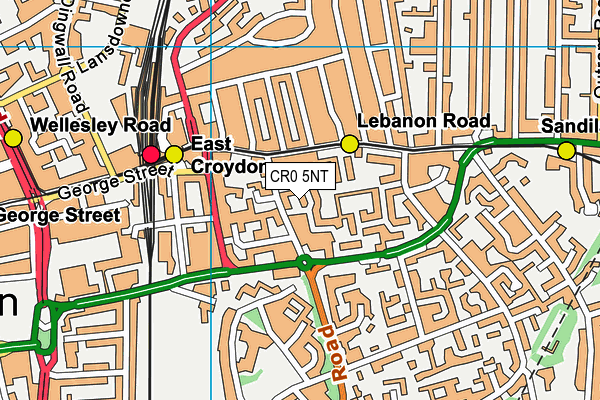 CR0 5NT map - OS VectorMap District (Ordnance Survey)