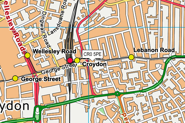 CR0 5PE map - OS VectorMap District (Ordnance Survey)