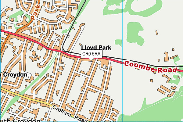 CR0 5RA map - OS VectorMap District (Ordnance Survey)