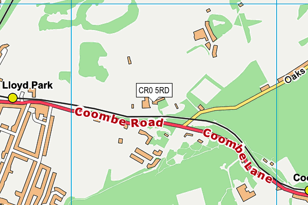 CR0 5RD map - OS VectorMap District (Ordnance Survey)