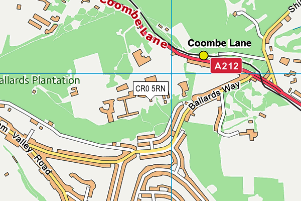 CR0 5RN map - OS VectorMap District (Ordnance Survey)