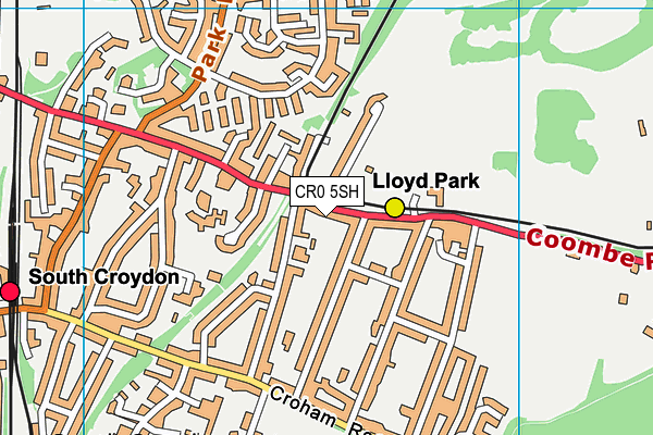 CR0 5SH map - OS VectorMap District (Ordnance Survey)