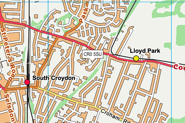 CR0 5SU map - OS VectorMap District (Ordnance Survey)