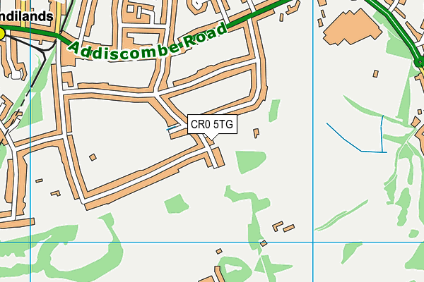 CR0 5TG map - OS VectorMap District (Ordnance Survey)