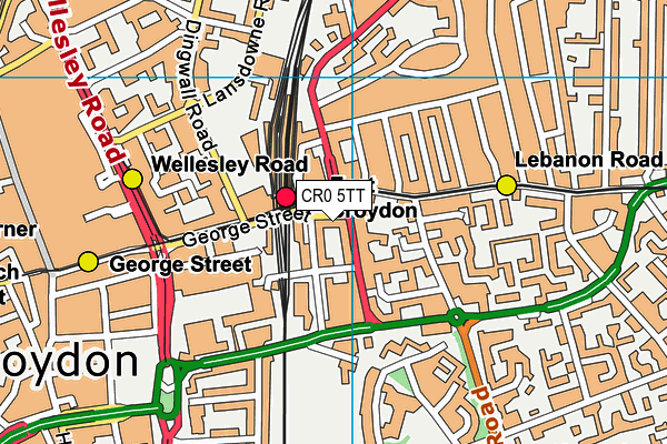 CR0 5TT map - OS VectorMap District (Ordnance Survey)