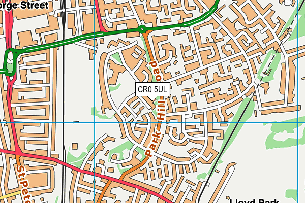 CR0 5UL map - OS VectorMap District (Ordnance Survey)