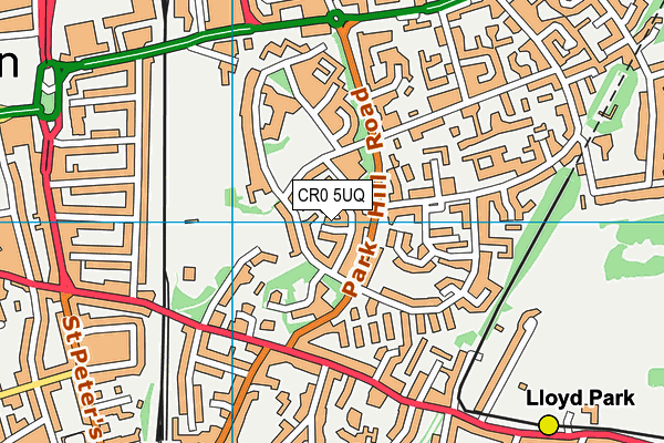 CR0 5UQ map - OS VectorMap District (Ordnance Survey)