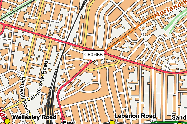 CR0 6BB map - OS VectorMap District (Ordnance Survey)