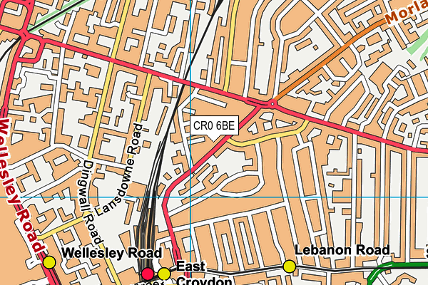 CR0 6BE map - OS VectorMap District (Ordnance Survey)
