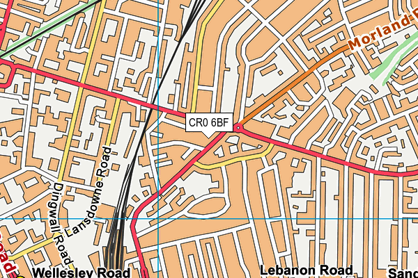 CR0 6BF map - OS VectorMap District (Ordnance Survey)