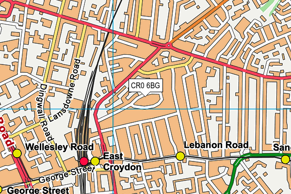 CR0 6BG map - OS VectorMap District (Ordnance Survey)