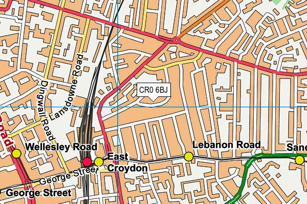 CR0 6BJ map - OS VectorMap District (Ordnance Survey)