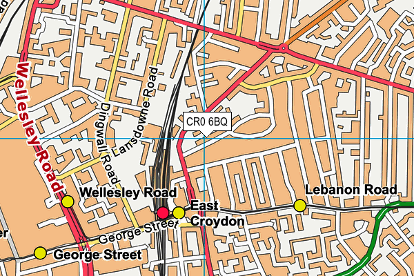 CR0 6BQ map - OS VectorMap District (Ordnance Survey)