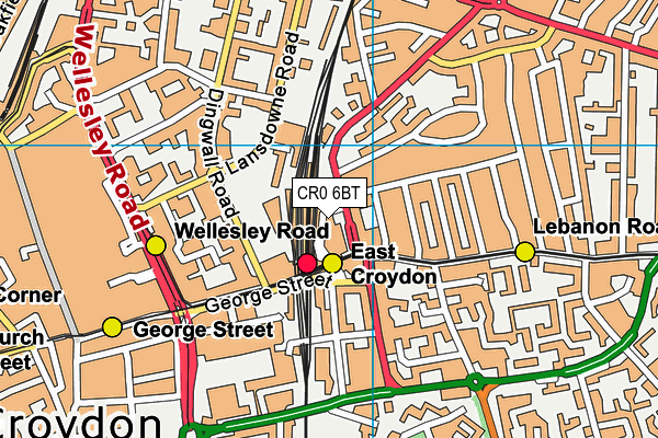 CR0 6BT map - OS VectorMap District (Ordnance Survey)