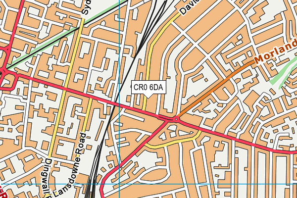 CR0 6DA map - OS VectorMap District (Ordnance Survey)