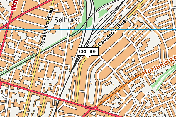 CR0 6DE map - OS VectorMap District (Ordnance Survey)