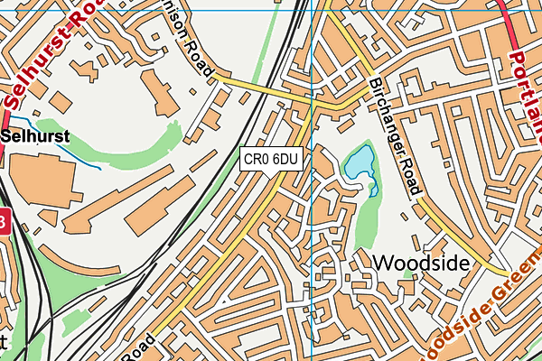 CR0 6DU map - OS VectorMap District (Ordnance Survey)