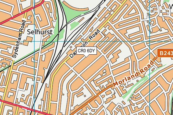 CR0 6DY map - OS VectorMap District (Ordnance Survey)