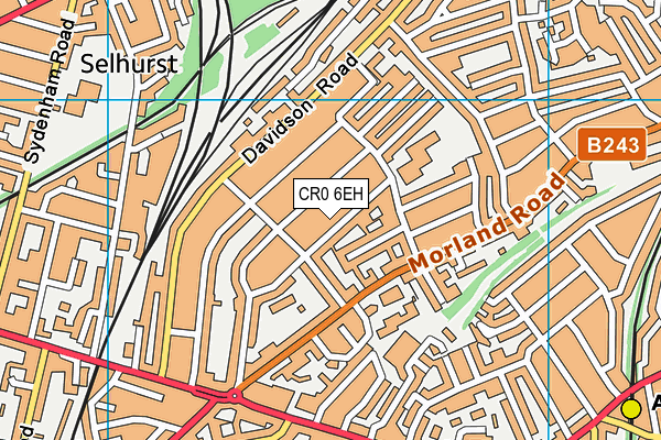 CR0 6EH map - OS VectorMap District (Ordnance Survey)