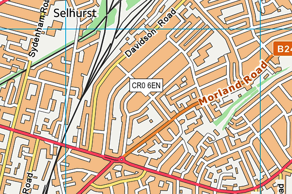 CR0 6EN map - OS VectorMap District (Ordnance Survey)