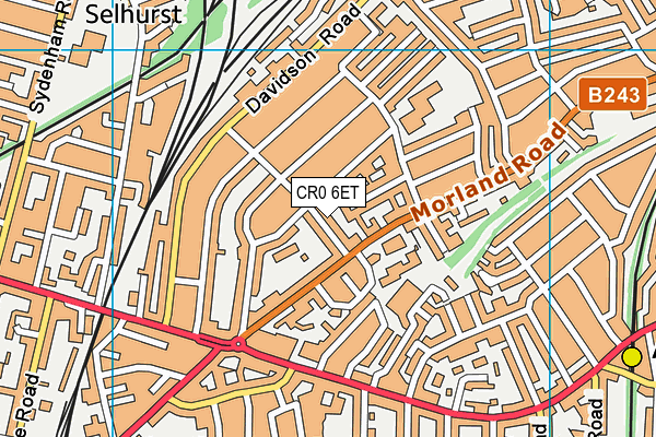 CR0 6ET map - OS VectorMap District (Ordnance Survey)