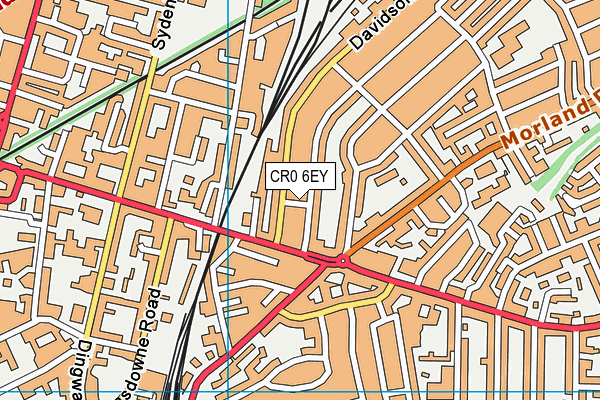 CR0 6EY map - OS VectorMap District (Ordnance Survey)