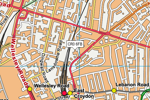 CR0 6FB map - OS VectorMap District (Ordnance Survey)