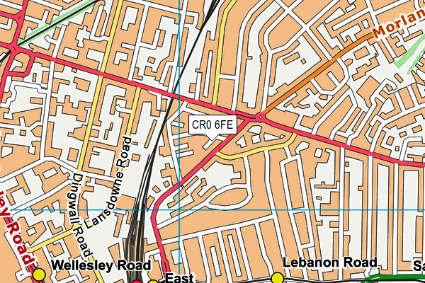 CR0 6FE map - OS VectorMap District (Ordnance Survey)