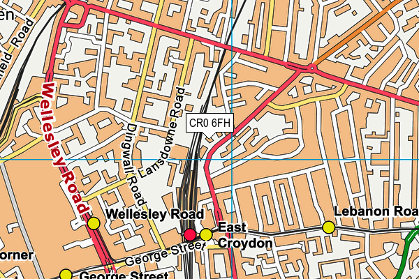 CR0 6FH map - OS VectorMap District (Ordnance Survey)