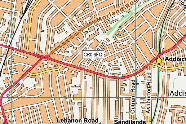 CR0 6FQ map - OS VectorMap District (Ordnance Survey)