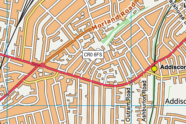 CR0 6FS map - OS VectorMap District (Ordnance Survey)