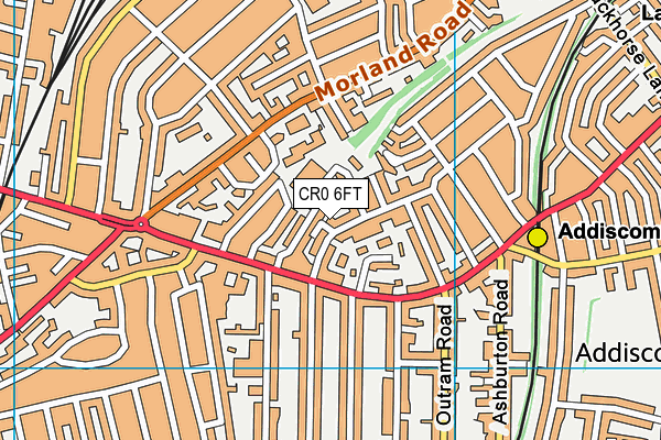 CR0 6FT map - OS VectorMap District (Ordnance Survey)