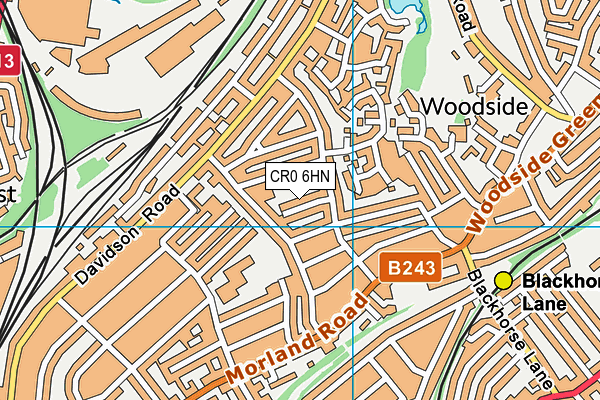 CR0 6HN map - OS VectorMap District (Ordnance Survey)