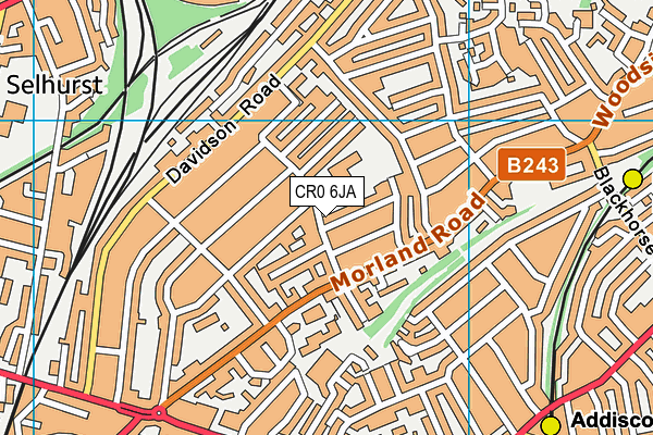 John Wood School & Nursery map (CR0 6JA) - OS VectorMap District (Ordnance Survey)
