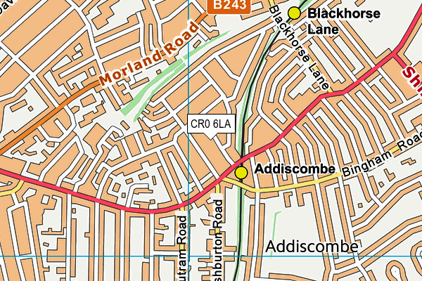 CR0 6LA map - OS VectorMap District (Ordnance Survey)