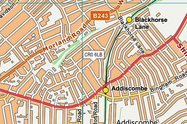 CR0 6LB map - OS VectorMap District (Ordnance Survey)