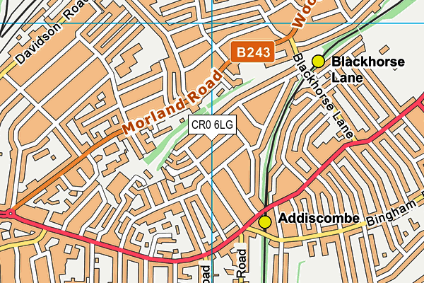 CR0 6LG map - OS VectorMap District (Ordnance Survey)