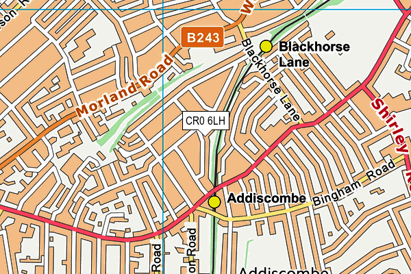 CR0 6LH map - OS VectorMap District (Ordnance Survey)