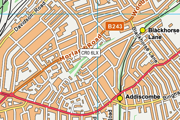 CR0 6LX map - OS VectorMap District (Ordnance Survey)