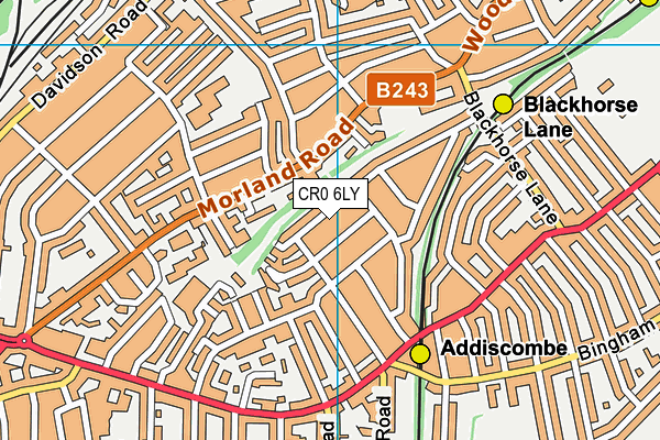 CR0 6LY map - OS VectorMap District (Ordnance Survey)