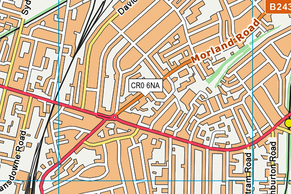 Chaffinch Brook School map (CR0 6NA) - OS VectorMap District (Ordnance Survey)