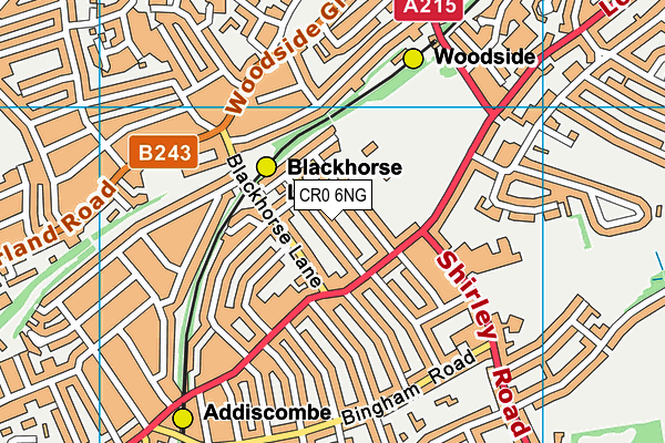 CR0 6NG map - OS VectorMap District (Ordnance Survey)