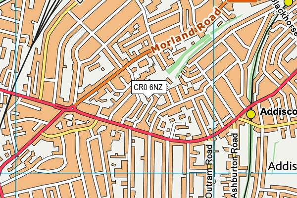 CR0 6NZ map - OS VectorMap District (Ordnance Survey)