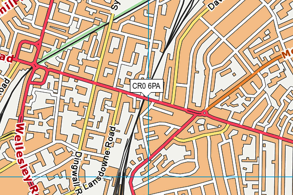 CR0 6PA map - OS VectorMap District (Ordnance Survey)