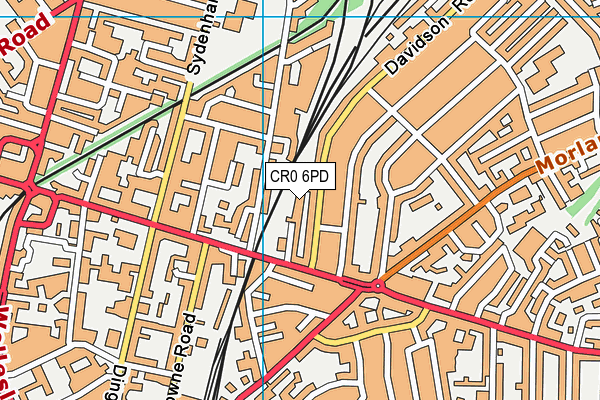 CR0 6PD map - OS VectorMap District (Ordnance Survey)