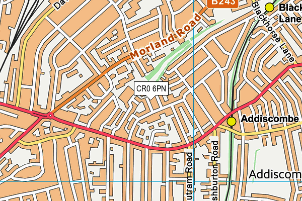 CR0 6PN map - OS VectorMap District (Ordnance Survey)