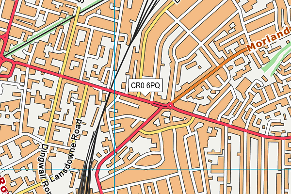 CR0 6PQ map - OS VectorMap District (Ordnance Survey)