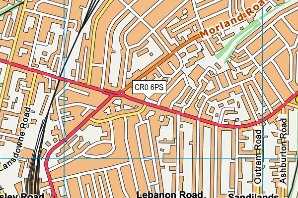 CR0 6PS map - OS VectorMap District (Ordnance Survey)