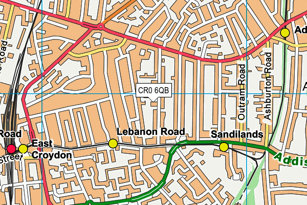 CR0 6QB map - OS VectorMap District (Ordnance Survey)